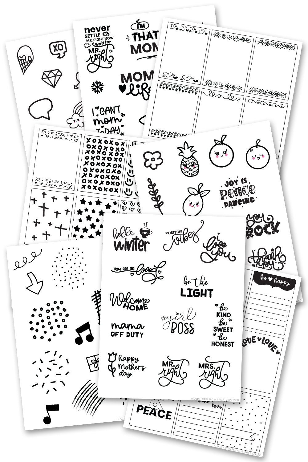 Cute Planner Stickers – Sarah Titus