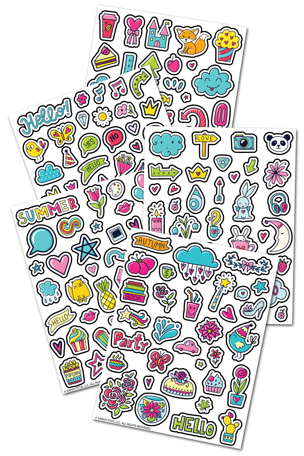 Cute Planner Stickers MEGA Pack – Sarah Titus