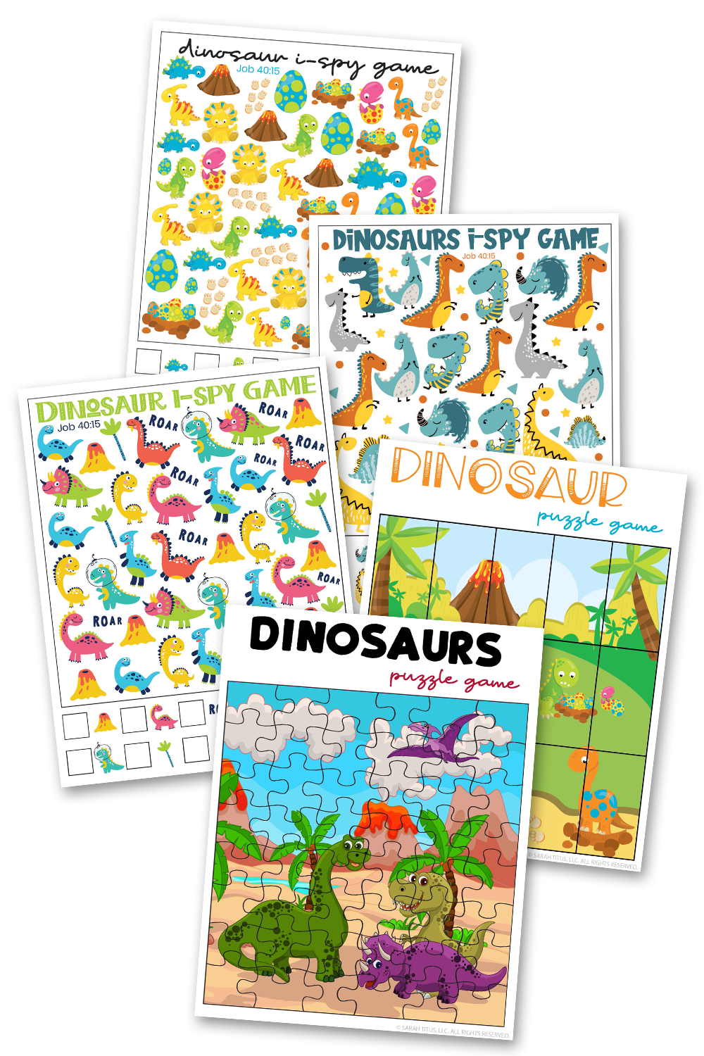 Dinosaur Games {5 Games} – Sarah Titus