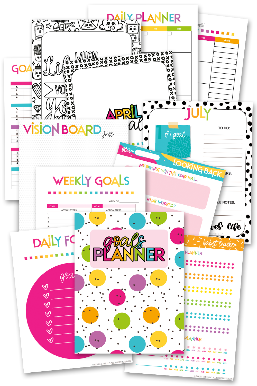 Goals Planner {110+ Pages} – Sarah Titus