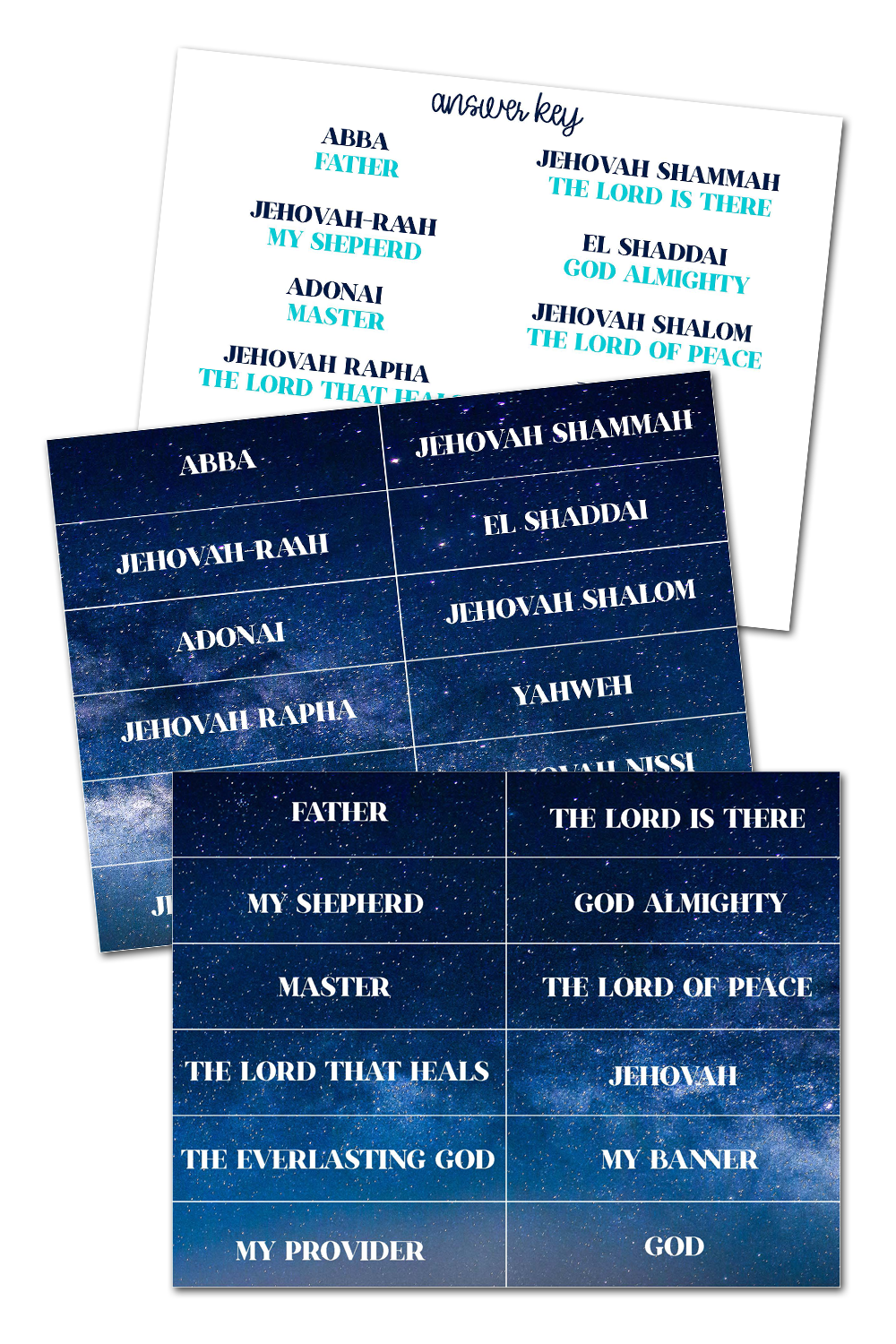 Printable Adonai 