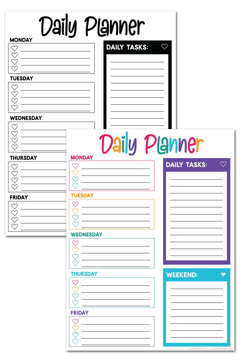 Daily Planner Pages