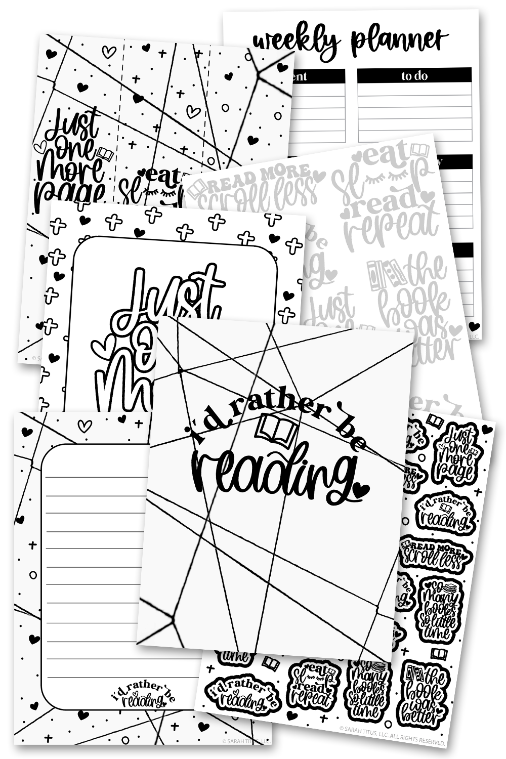 Book Lovers Planner Pack