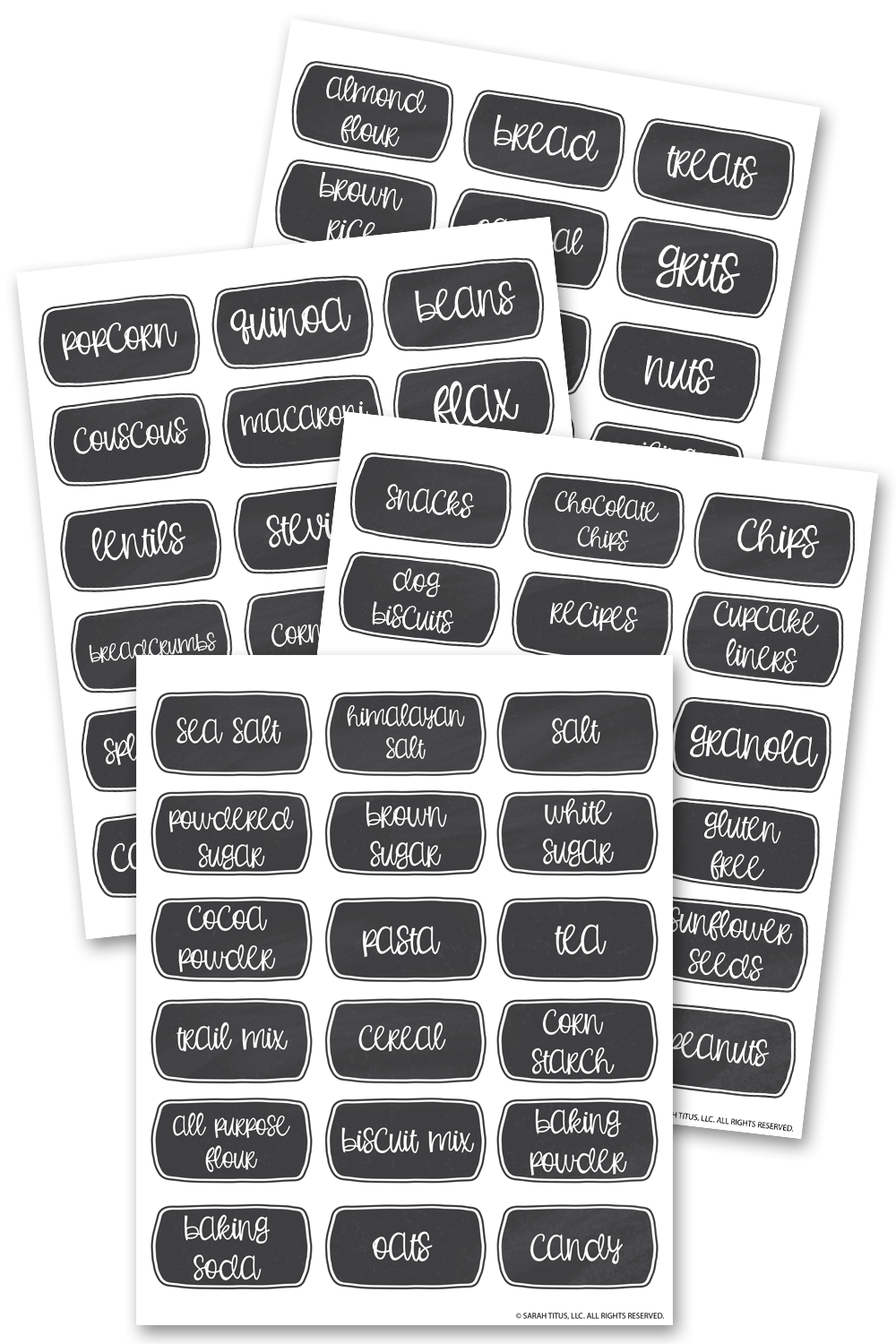 Chalkboard Pantry Labels – Sarah Titus