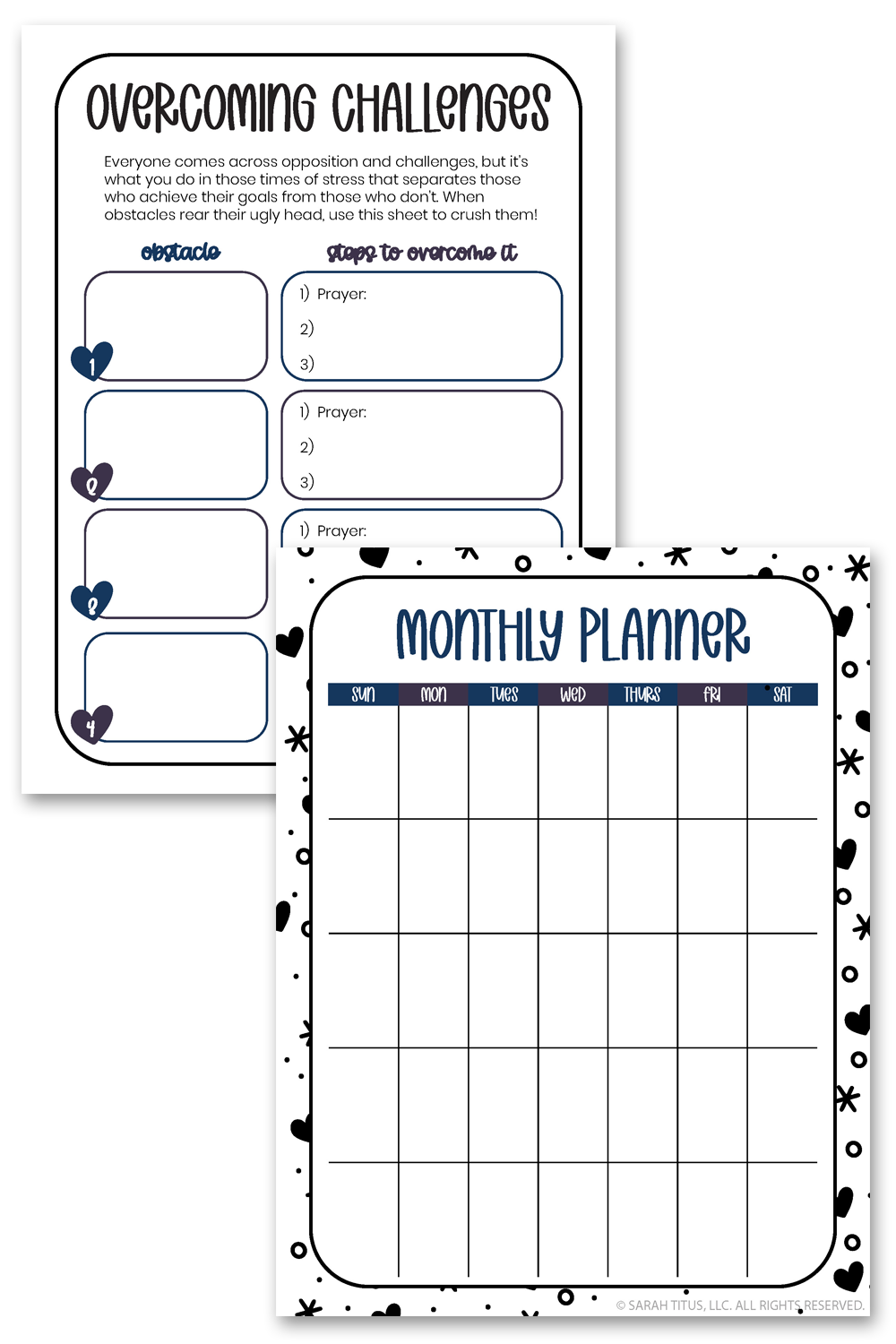 Christian New Year's Planner Printables