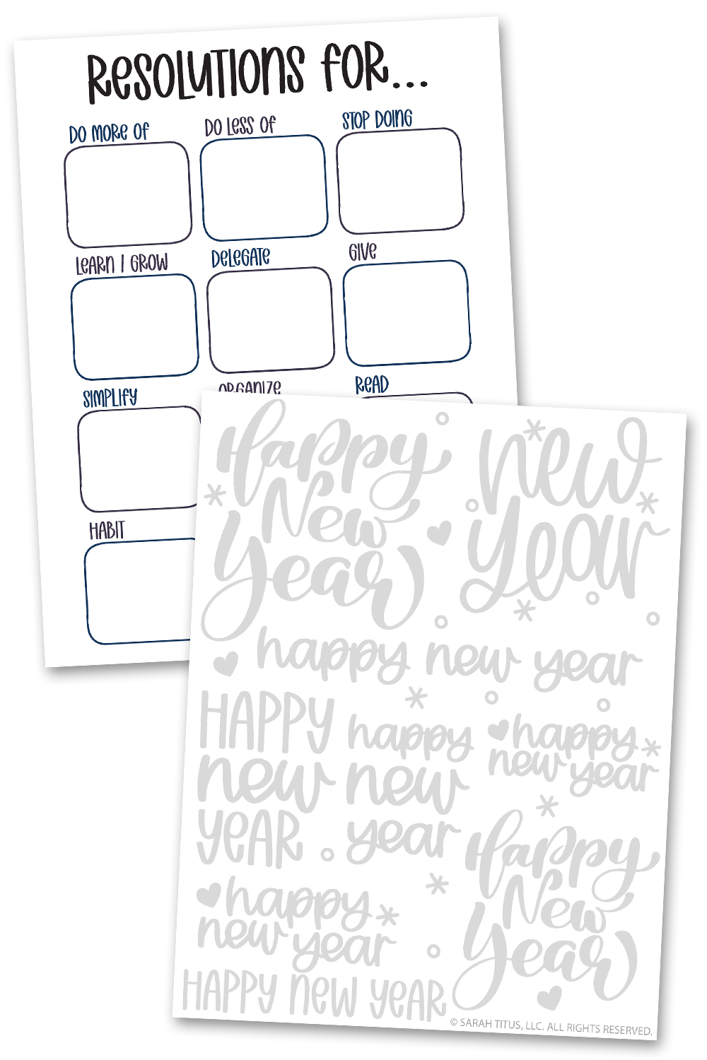 Christian New Year's Planner Set