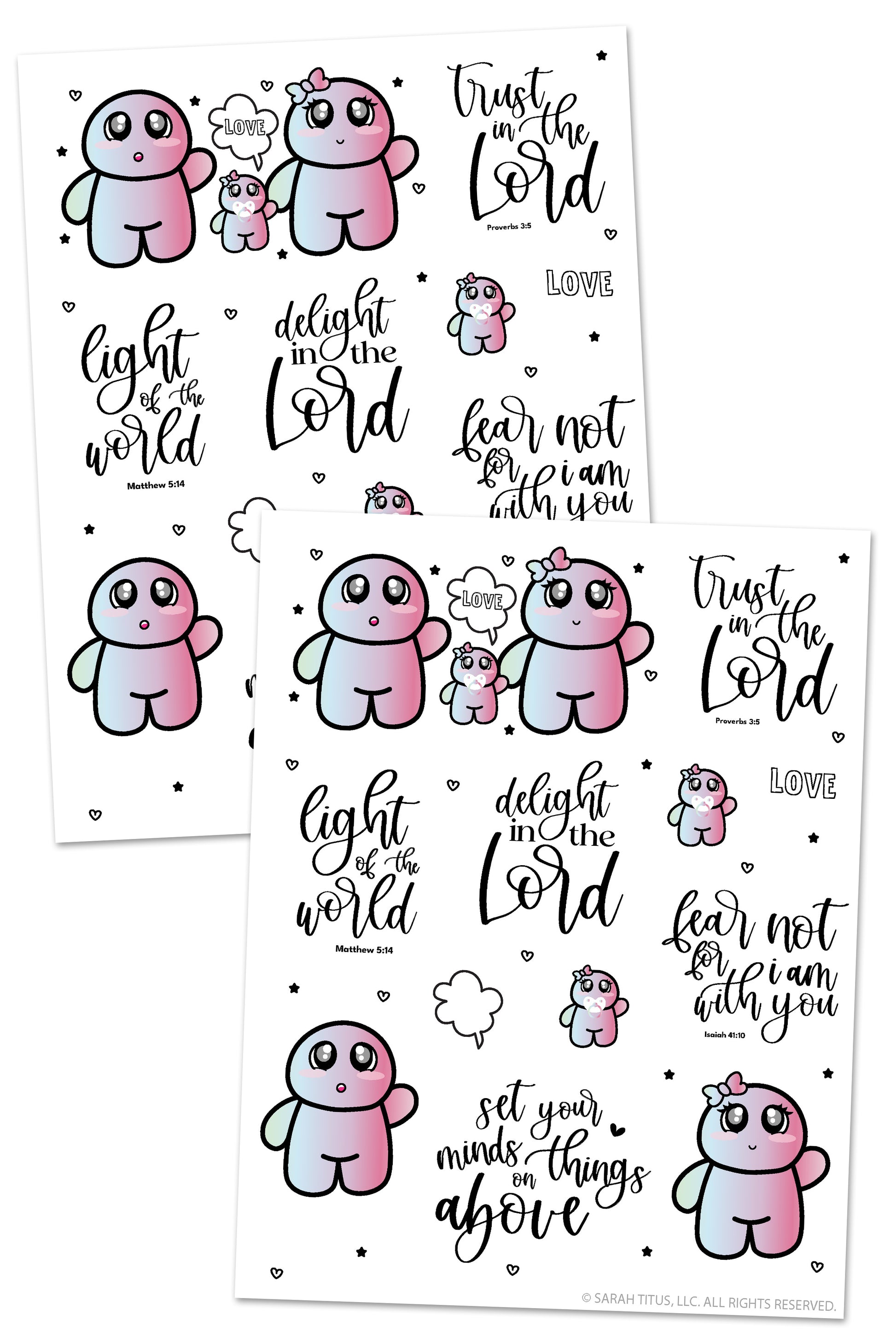 Delight in the Lord Stickers