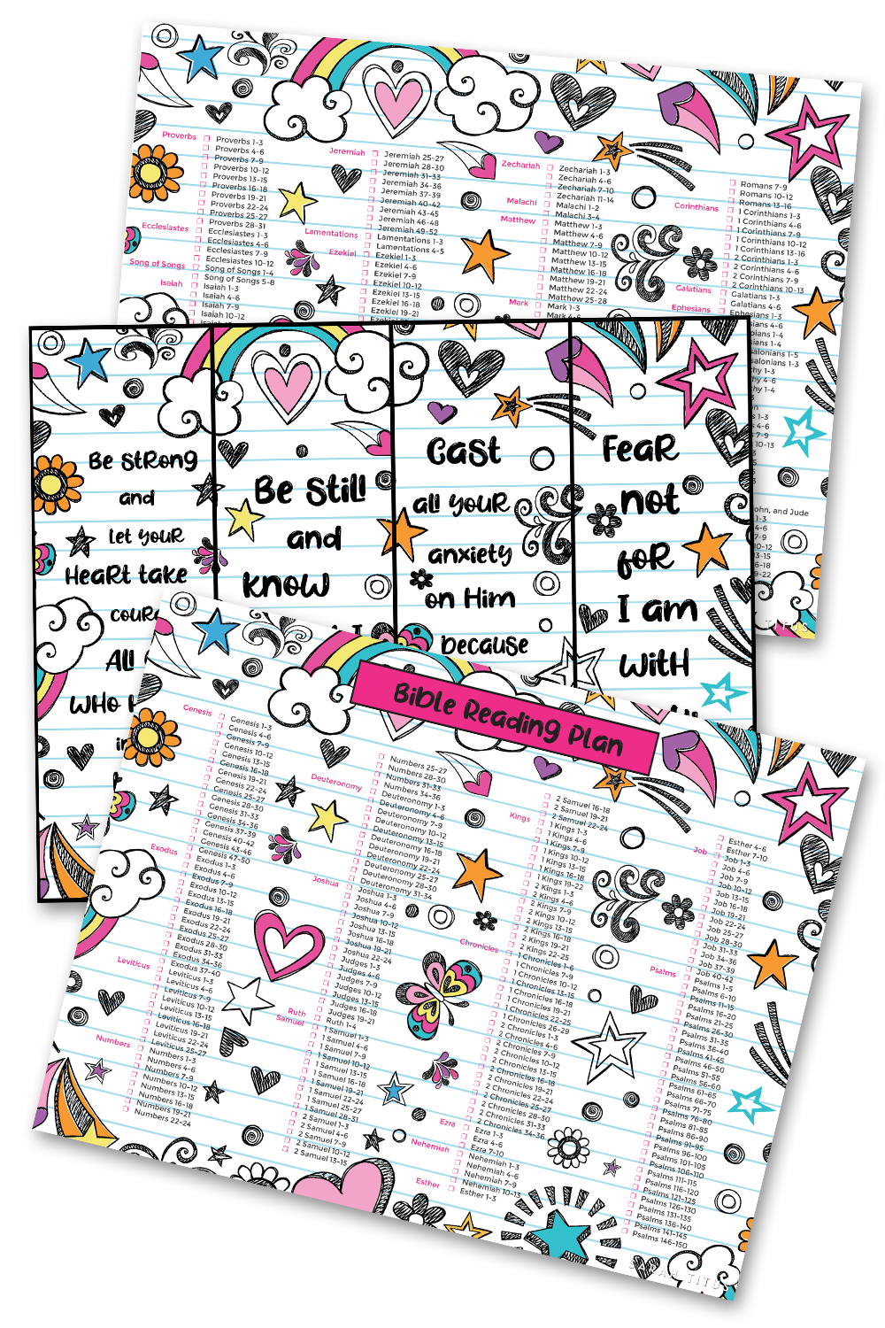 Doodles Bible Reading Plan + Bookmarks