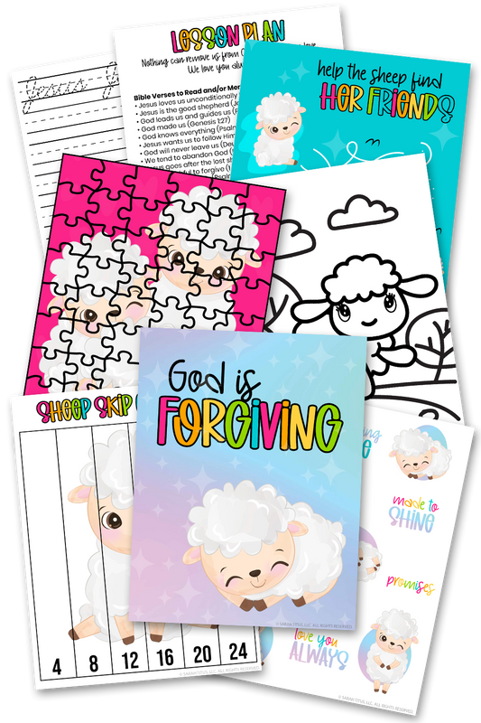 God is Forgiving Kids Activities Pack