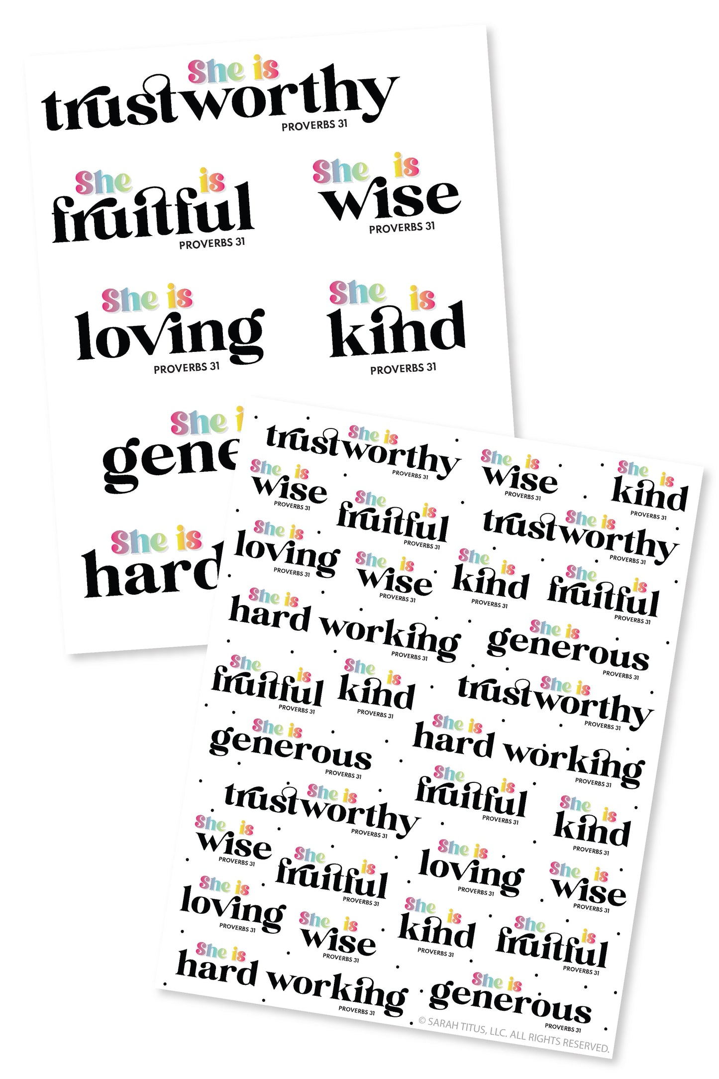 Proverbs 31 Stickers