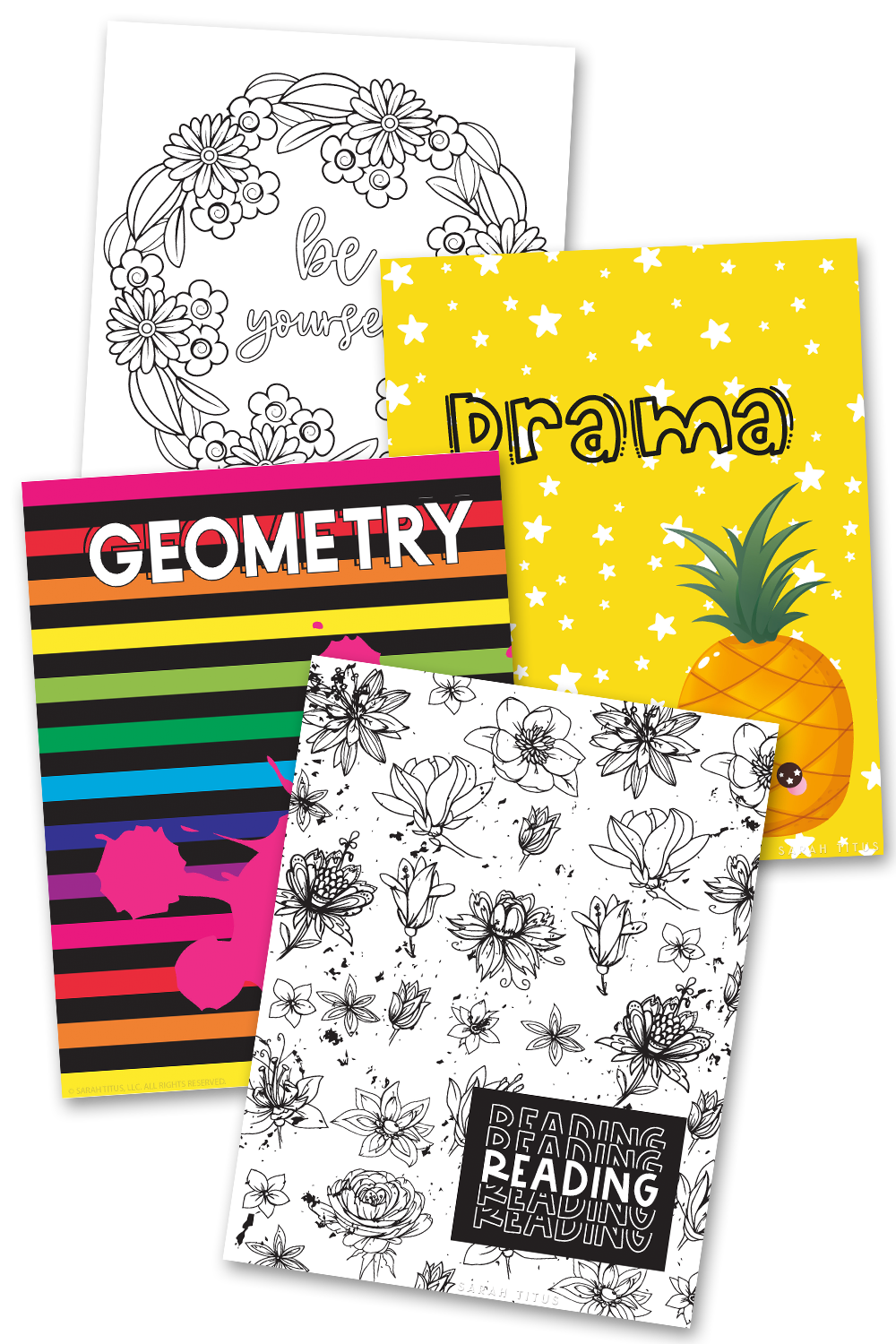 Student Binder Covers & Dividers {640+ Pages} – Sarah Titus