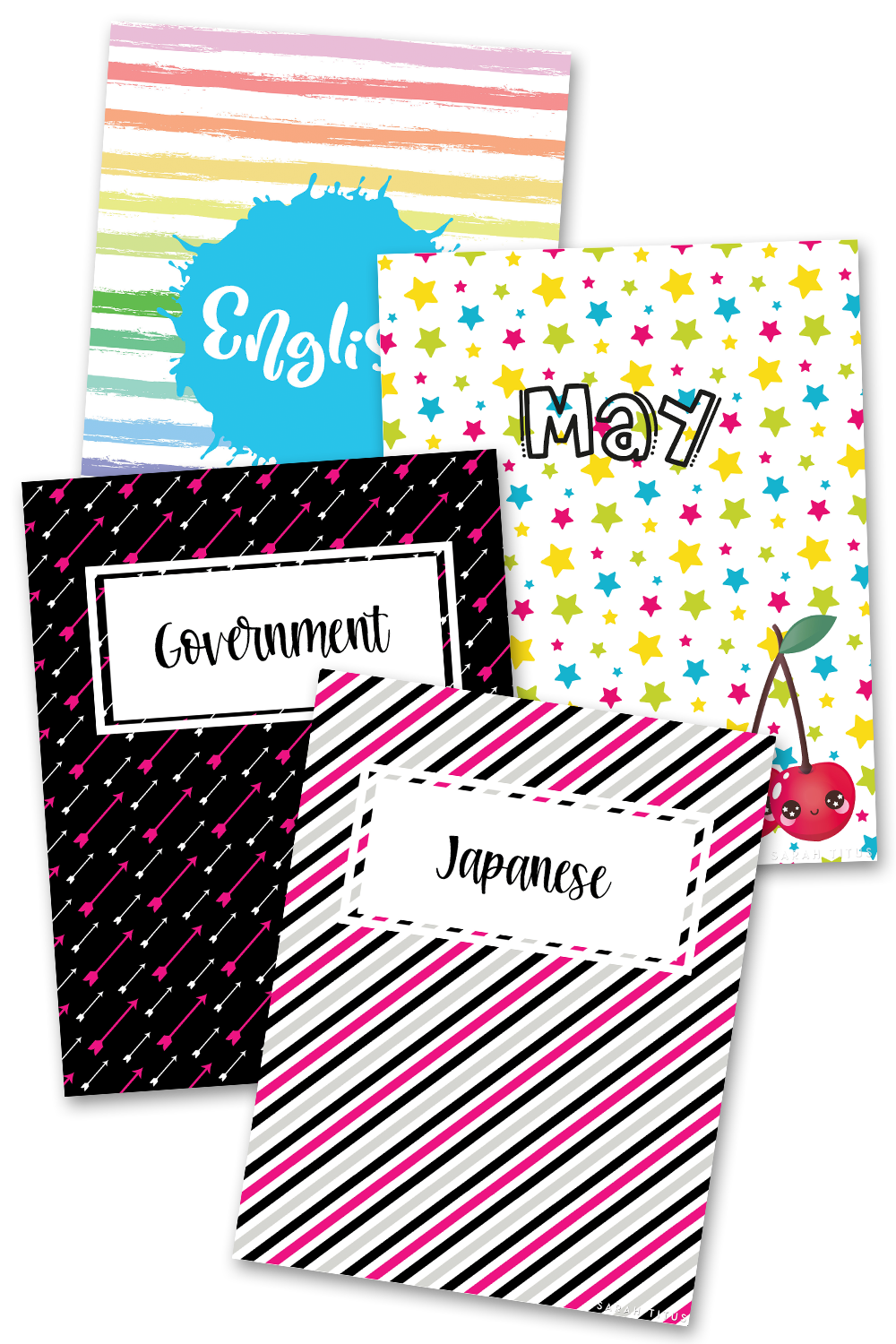 Student Binder Covers & Dividers {640+ Pages} – Sarah Titus